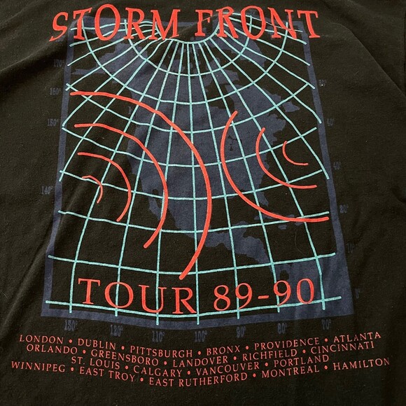 Vintage Billy Joel 1989-90 Storm Front 80's 90's Tour Concert T-Shirt - Picture 5 of 7